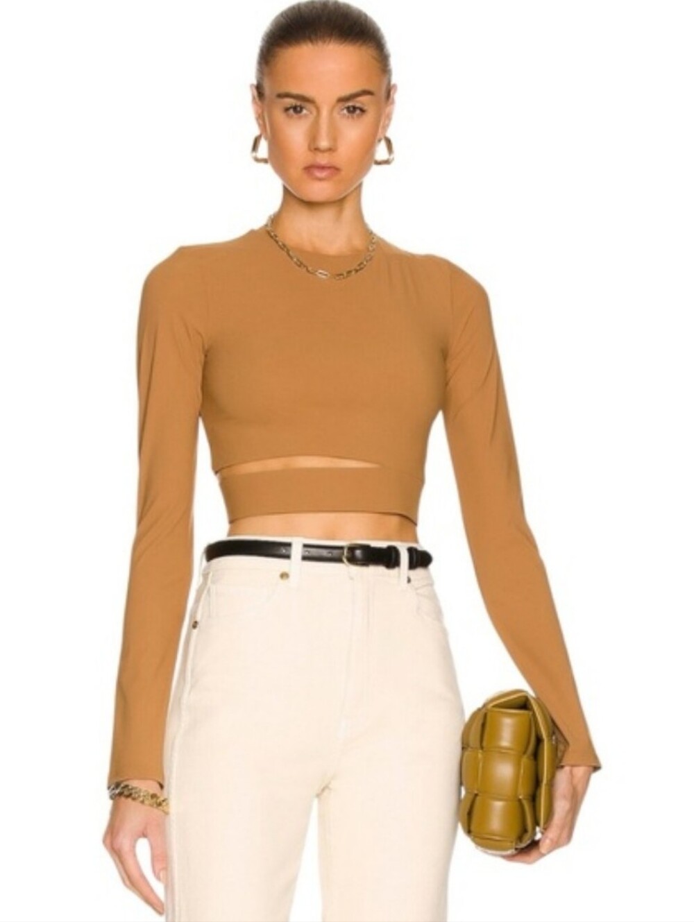 NWT Alix NYC Xenia Crop Top In Sandstone